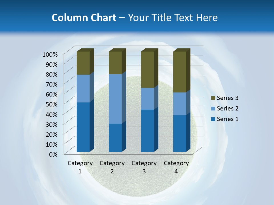 Cute Greenery Earth PowerPoint Template