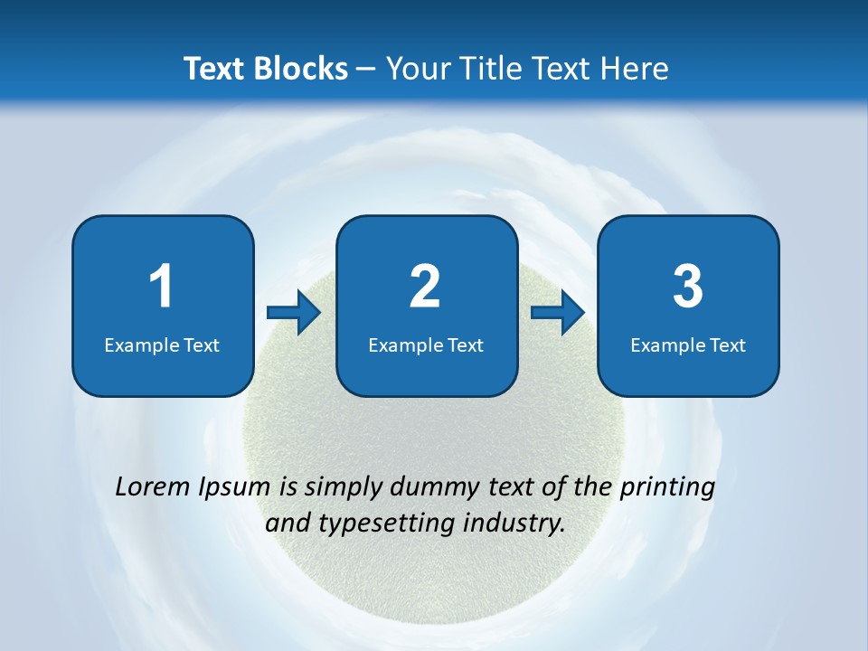 Cute Greenery Earth PowerPoint Template