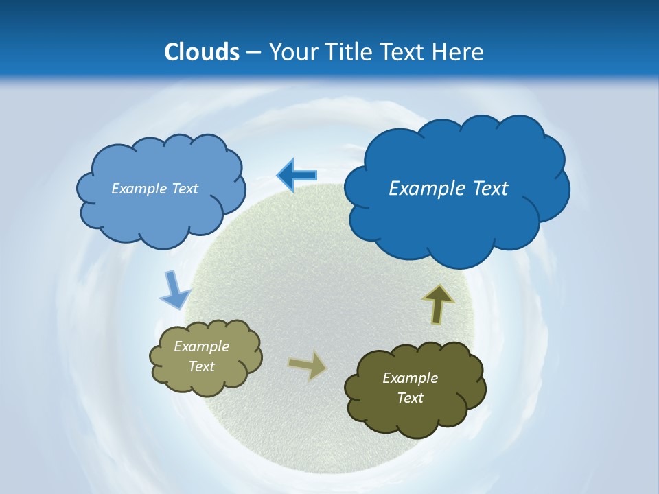 Cute Greenery Earth PowerPoint Template