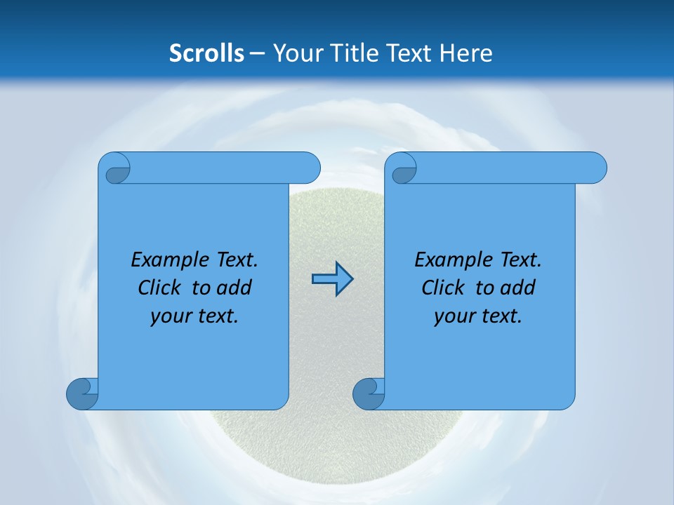 Cute Greenery Earth PowerPoint Template