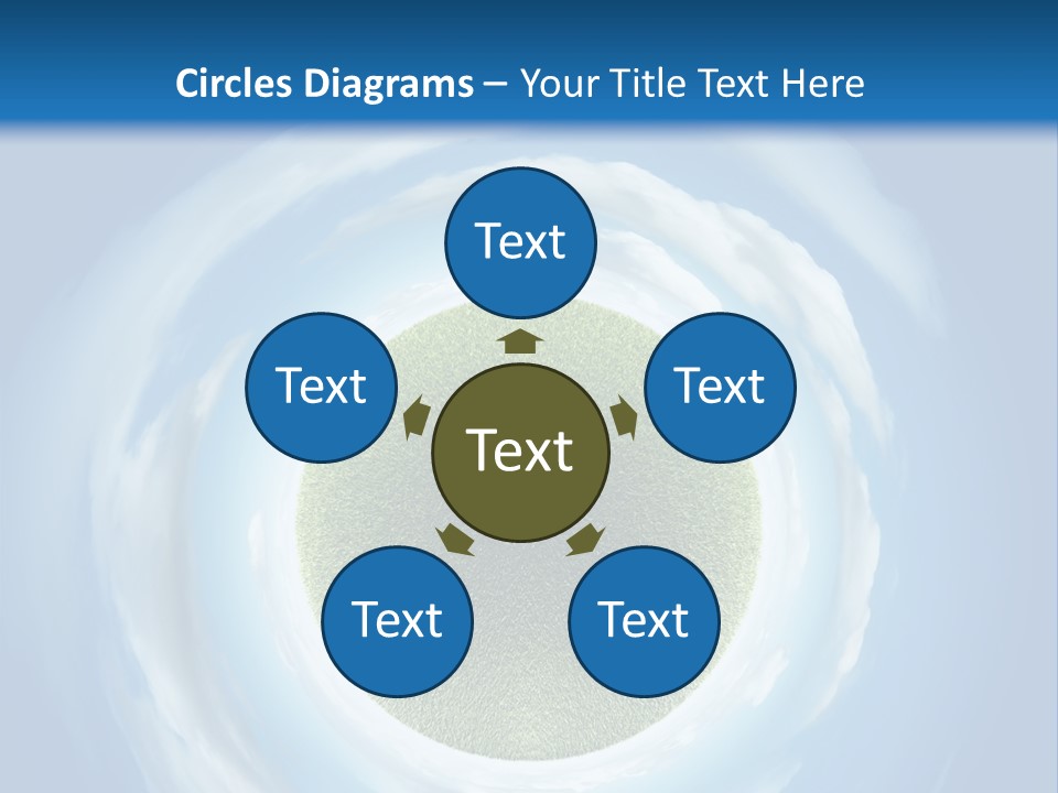 Cute Greenery Earth PowerPoint Template