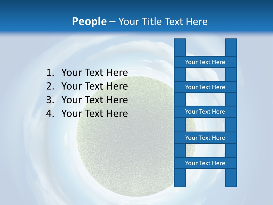 Cute Greenery Earth PowerPoint Template