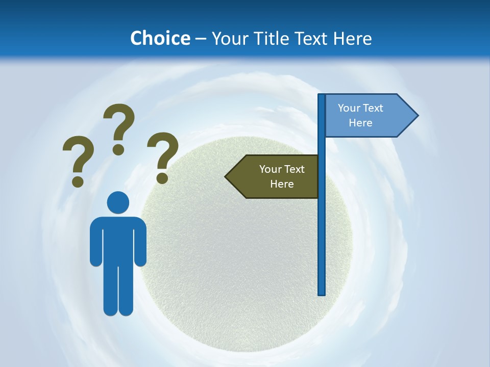 Cute Greenery Earth PowerPoint Template