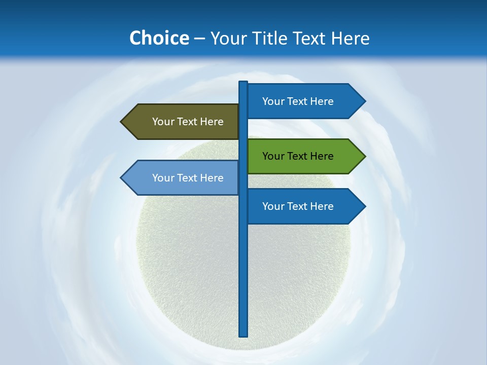 Cute Greenery Earth PowerPoint Template