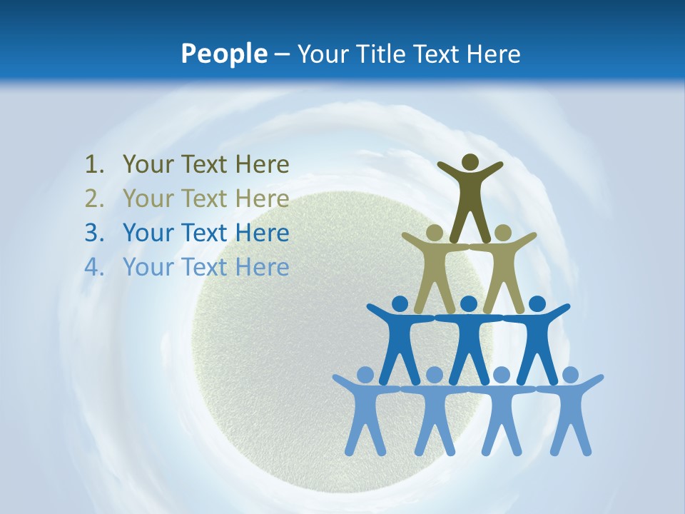 Cute Greenery Earth PowerPoint Template