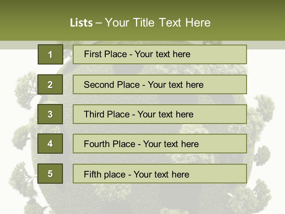 Vegetation Description And Analysis PowerPoint Template