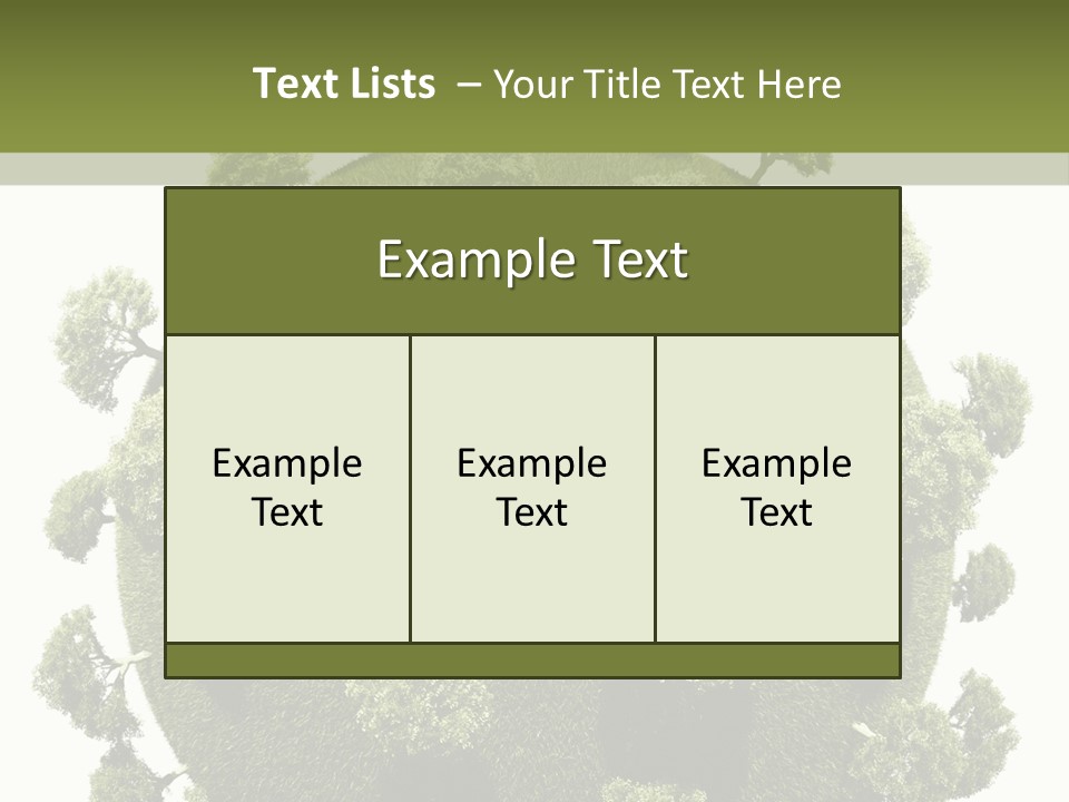 Vegetation Description And Analysis PowerPoint Template