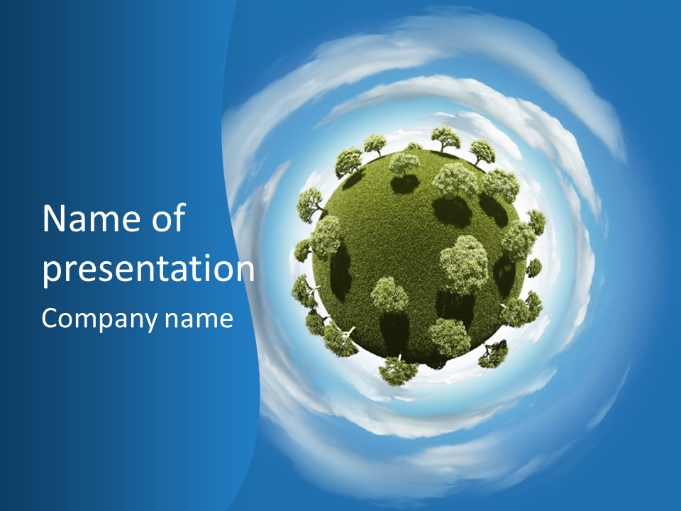 Miniature Planet PowerPoint Template