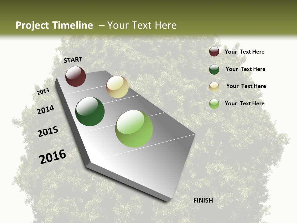 Concept Ball Fronded PowerPoint Template