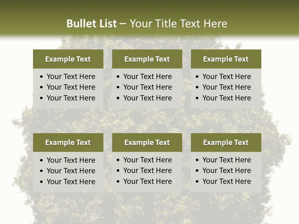 Concept Ball Fronded PowerPoint Template