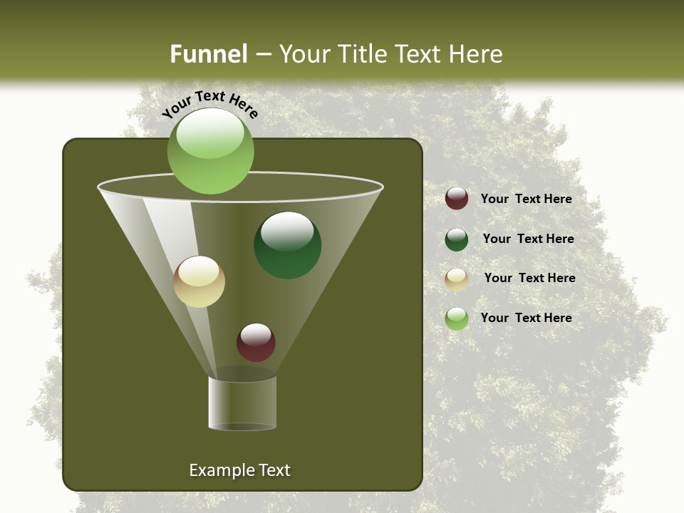 Concept Ball Fronded PowerPoint Template
