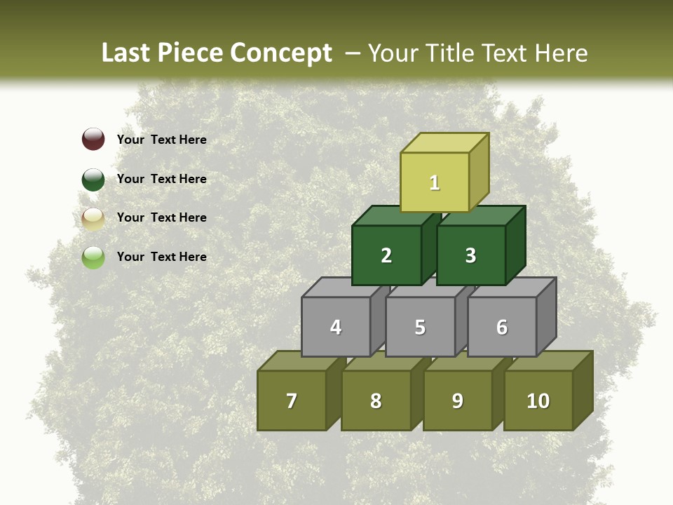 Concept Ball Fronded PowerPoint Template