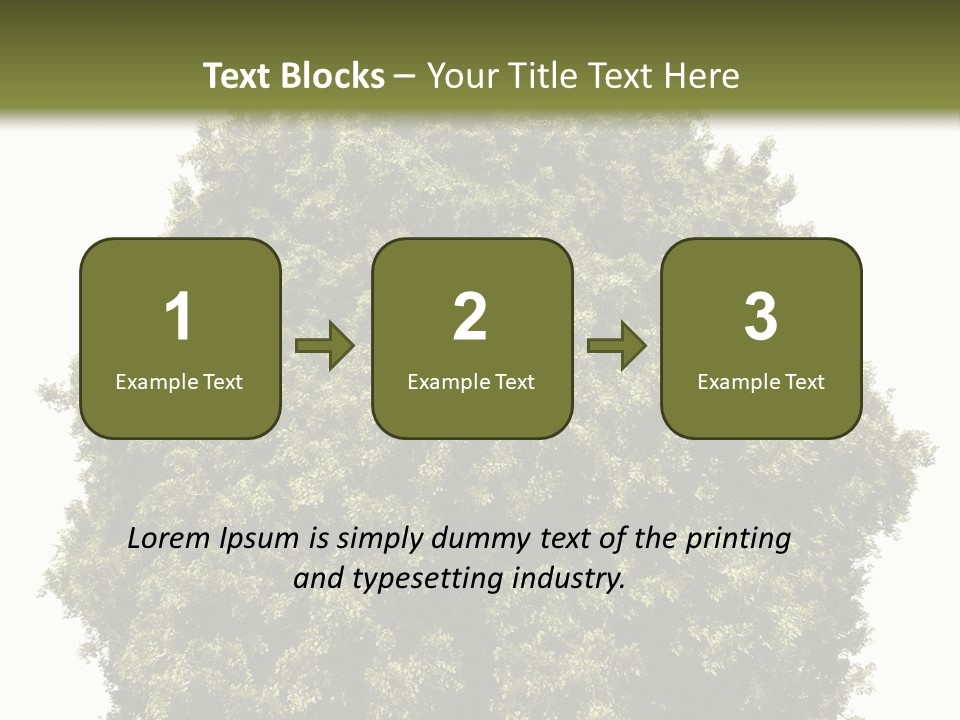 Concept Ball Fronded PowerPoint Template