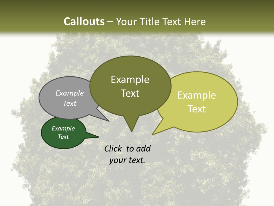 Concept Ball Fronded PowerPoint Template