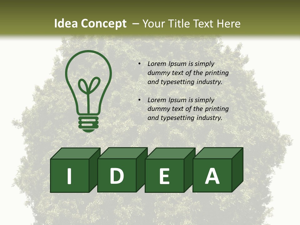 Concept Ball Fronded PowerPoint Template