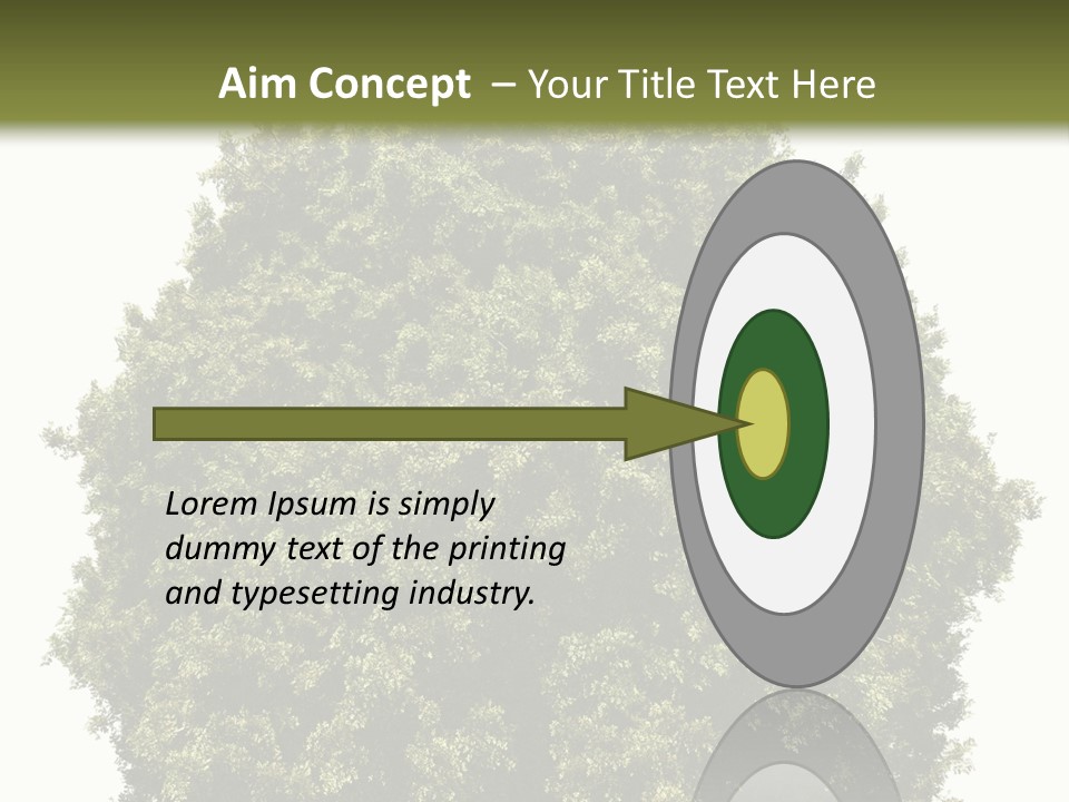 Concept Ball Fronded PowerPoint Template