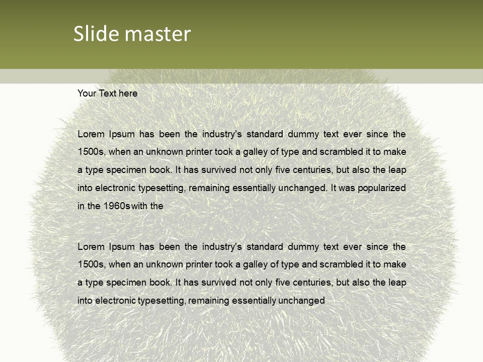 Vegetation Plant Illustration PowerPoint Template