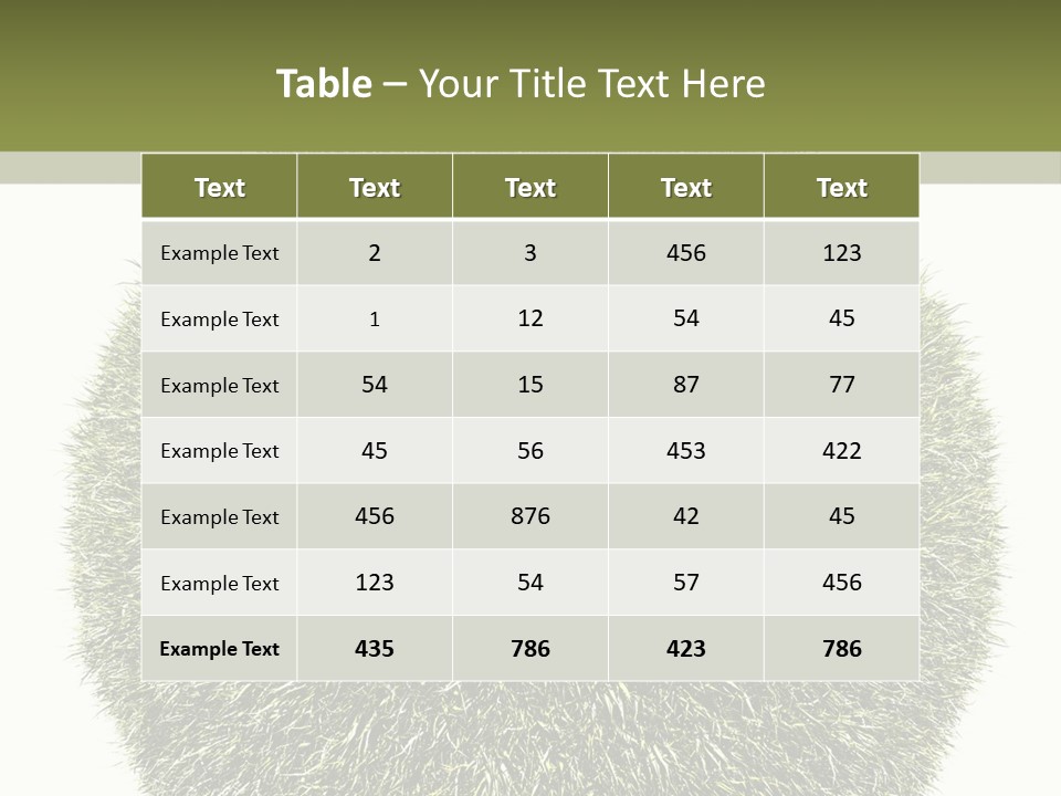 Vegetation Plant Illustration PowerPoint Template