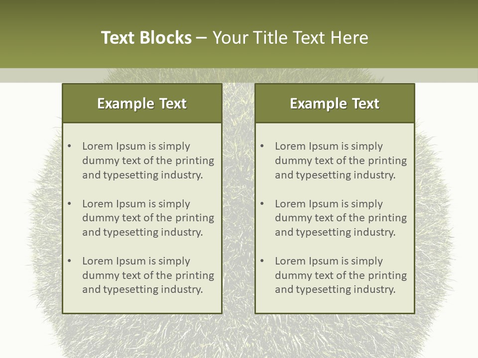 Vegetation Plant Illustration PowerPoint Template