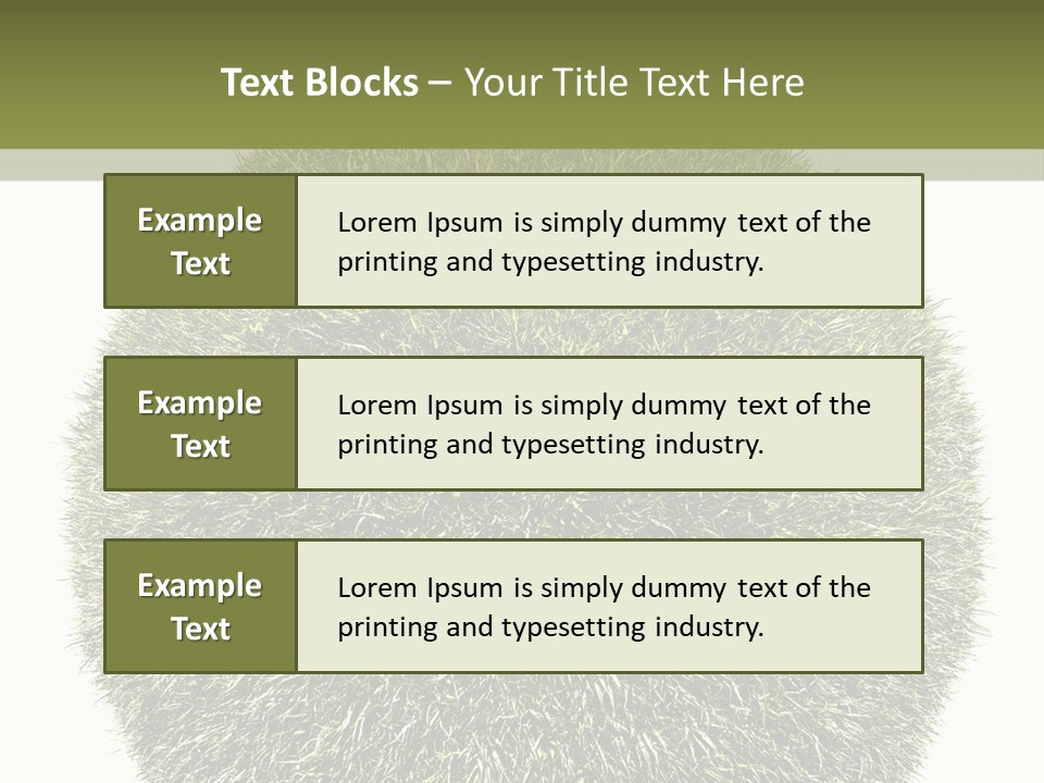 Vegetation Plant Illustration PowerPoint Template