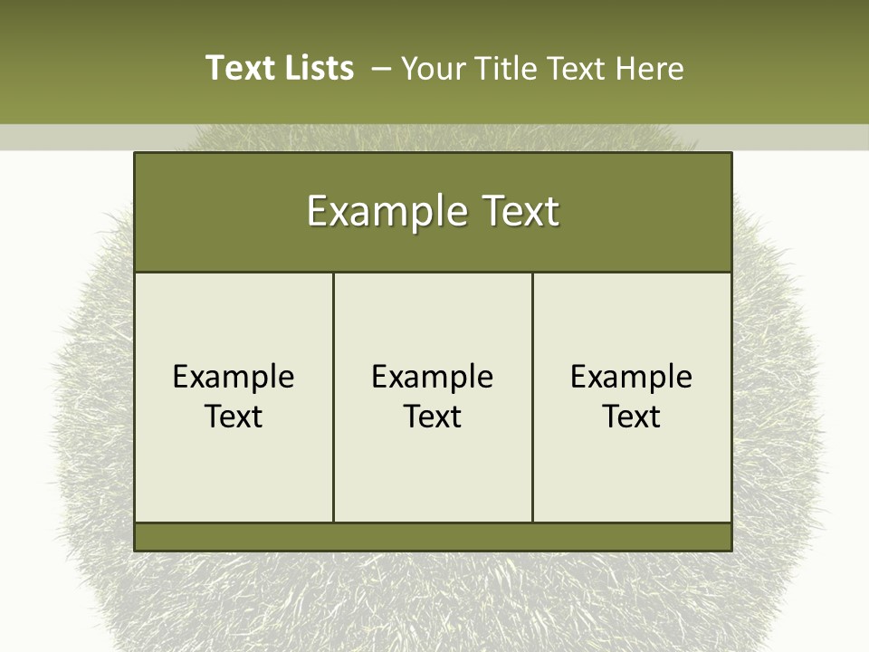 Vegetation Plant Illustration PowerPoint Template