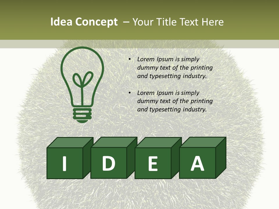 Vegetation Plant Illustration PowerPoint Template