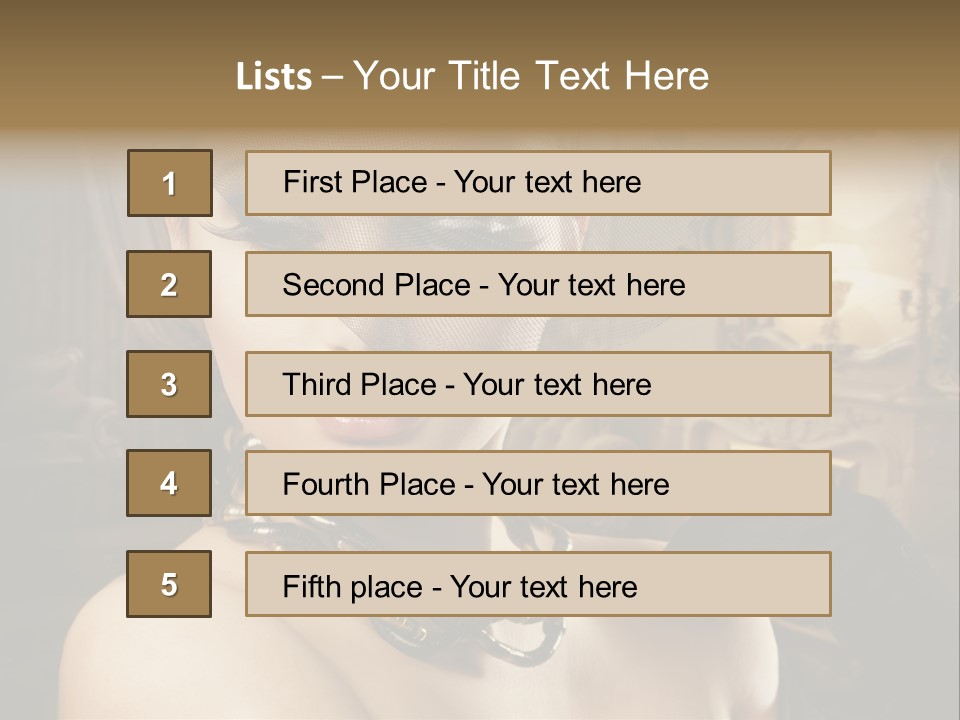 Beautiful Model PowerPoint Template