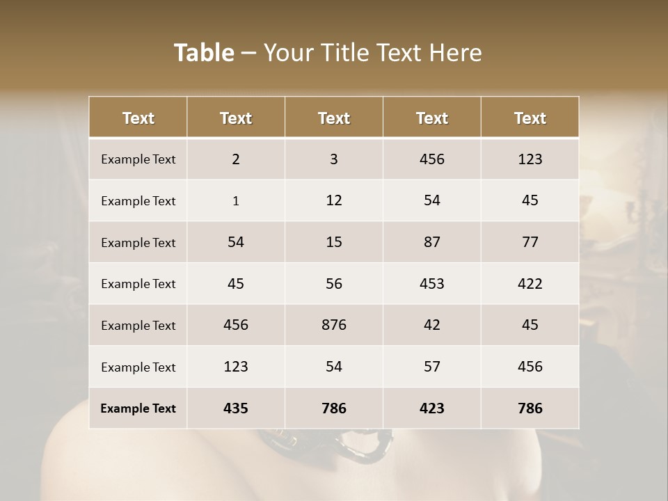 Beautiful Model PowerPoint Template