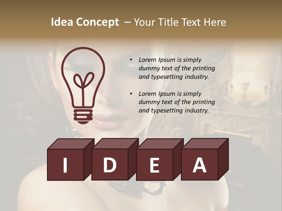 Beautiful Model PowerPoint Template