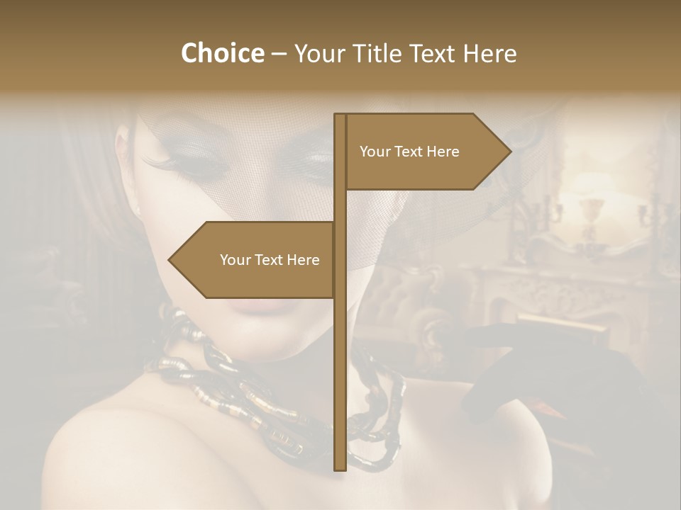 Beautiful Model PowerPoint Template