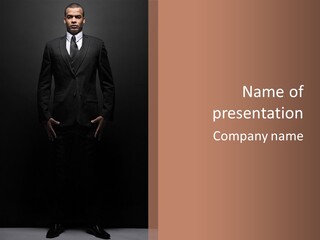 Dark Look Guy PowerPoint Template