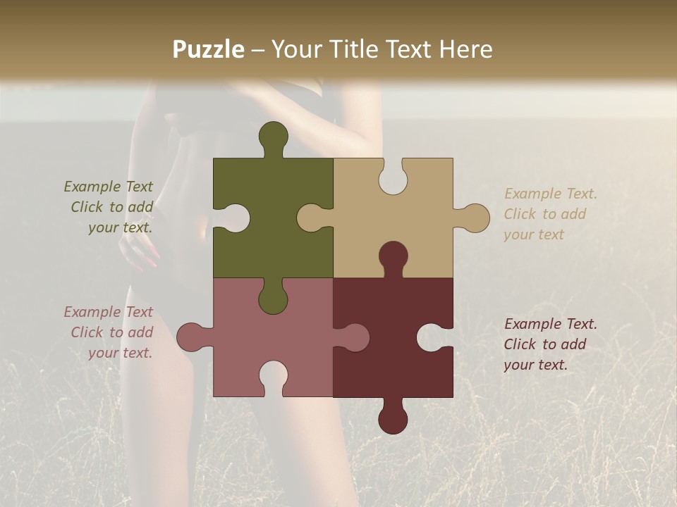 Front Babe Bludgeon PowerPoint Template