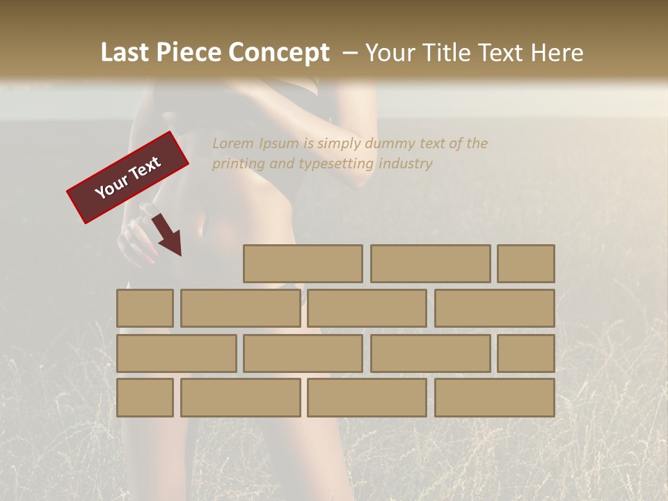 Front Babe Bludgeon PowerPoint Template