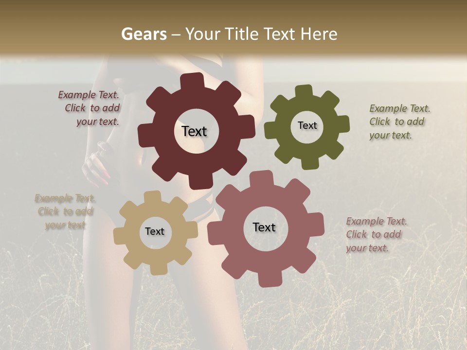 Front Babe Bludgeon PowerPoint Template