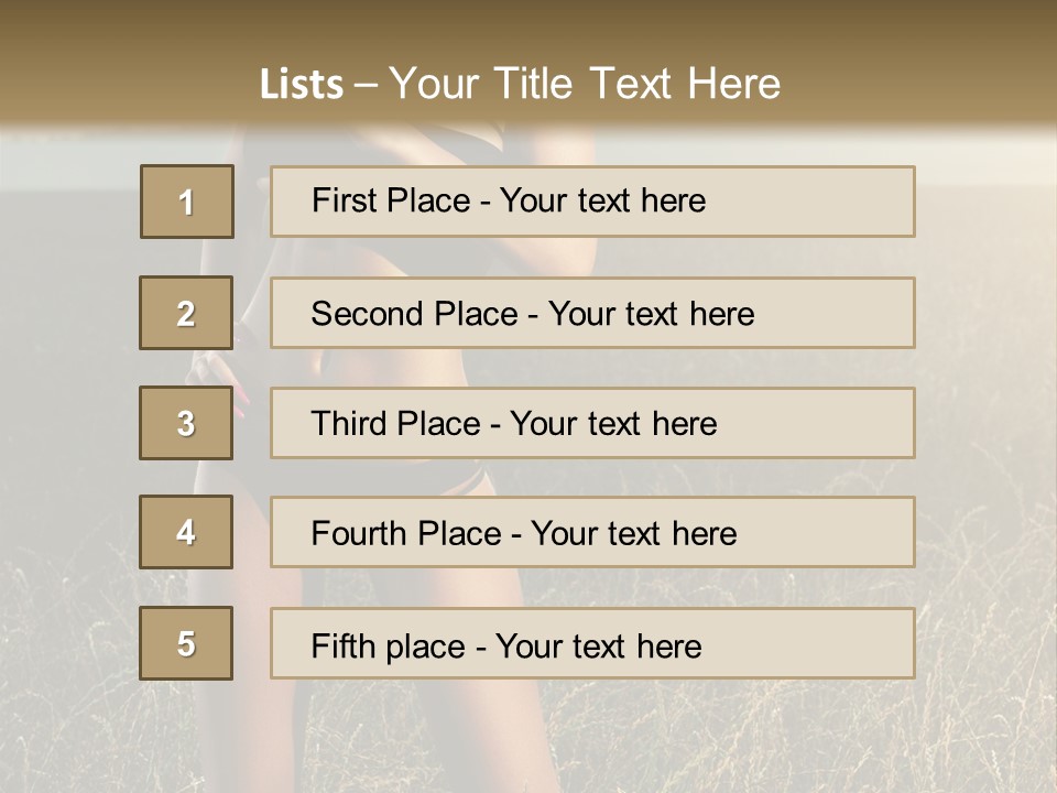 Front Babe Bludgeon PowerPoint Template
