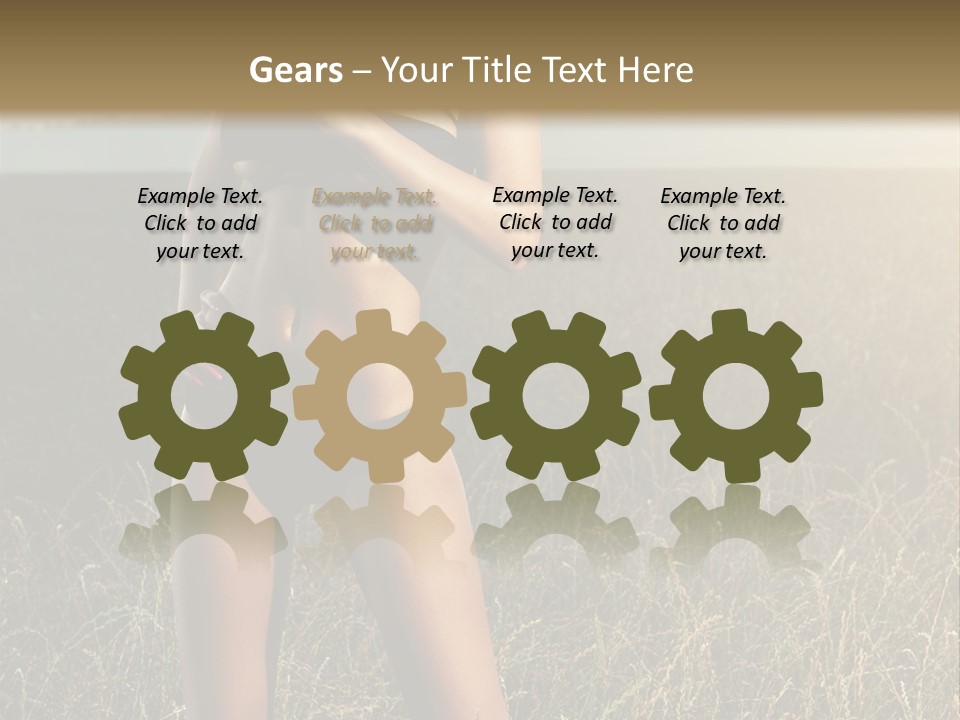 Front Babe Bludgeon PowerPoint Template