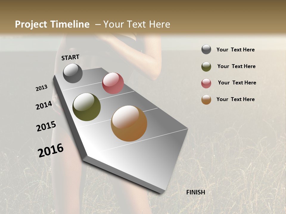 Front Babe Bludgeon PowerPoint Template