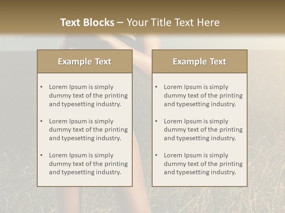 Front Babe Bludgeon PowerPoint Template