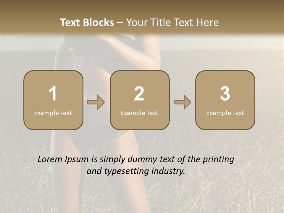 Front Babe Bludgeon PowerPoint Template