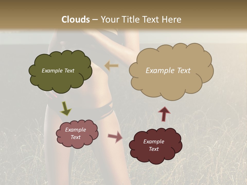 Front Babe Bludgeon PowerPoint Template