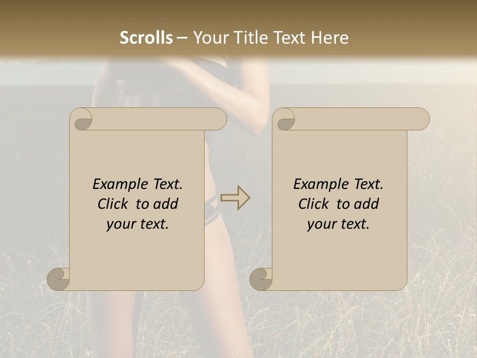 Front Babe Bludgeon PowerPoint Template
