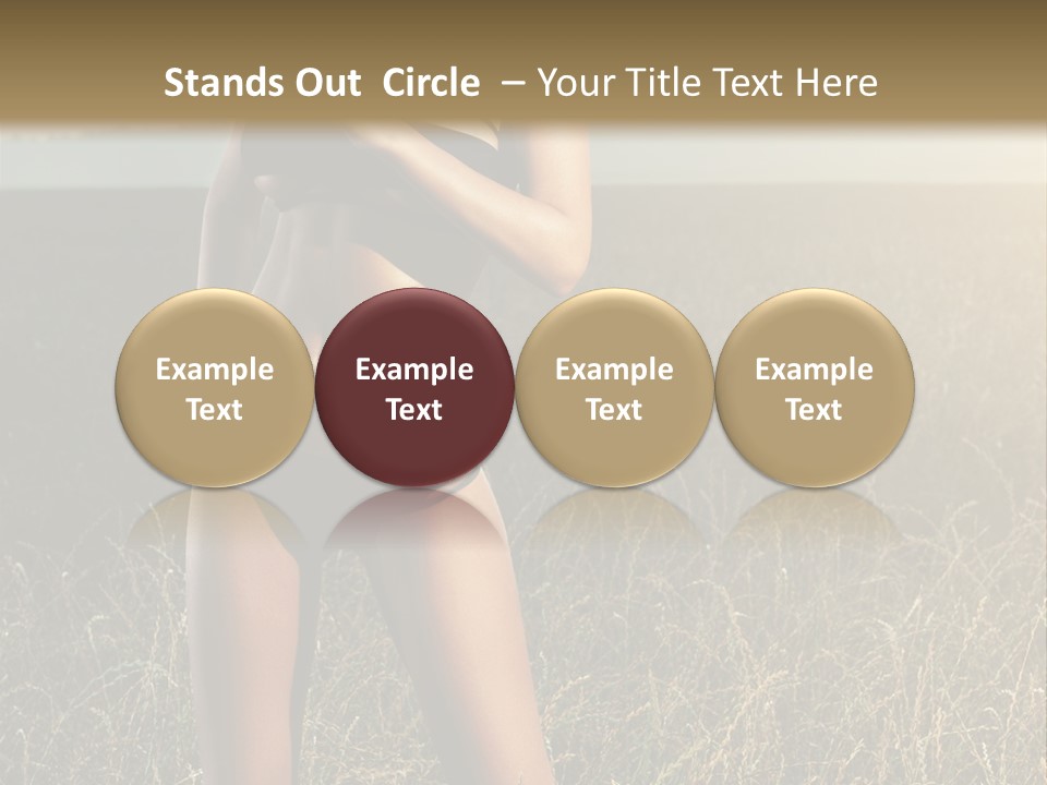 Front Babe Bludgeon PowerPoint Template