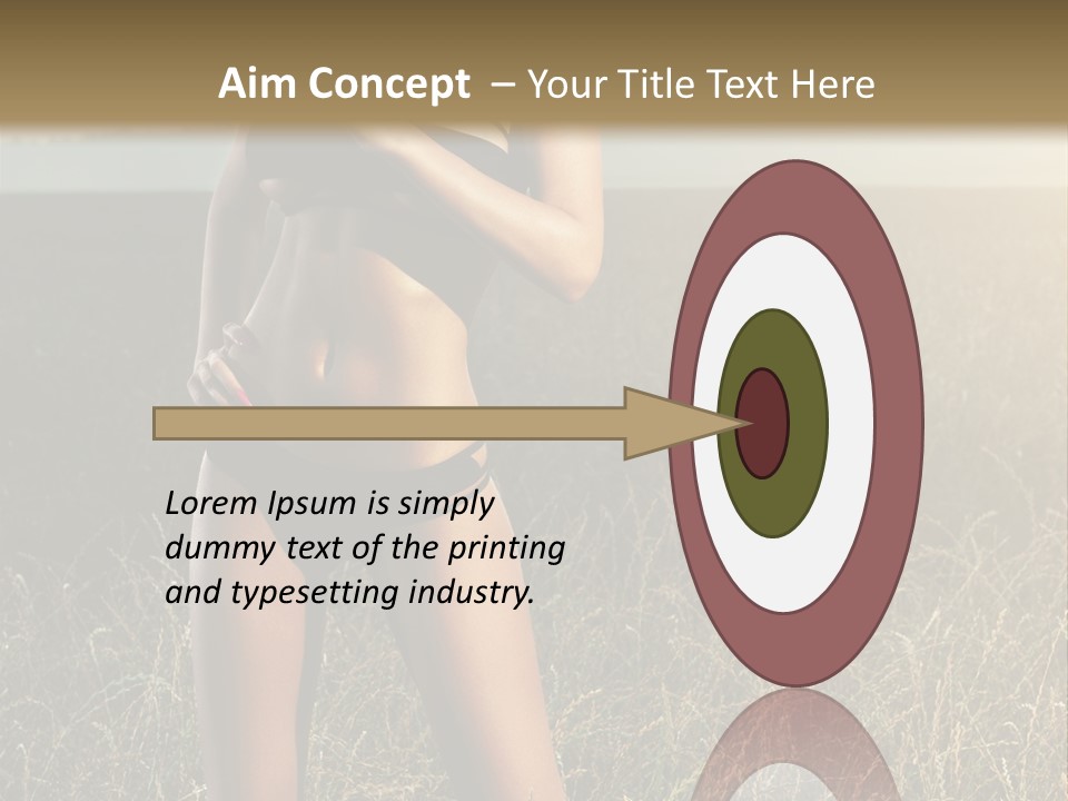 Front Babe Bludgeon PowerPoint Template