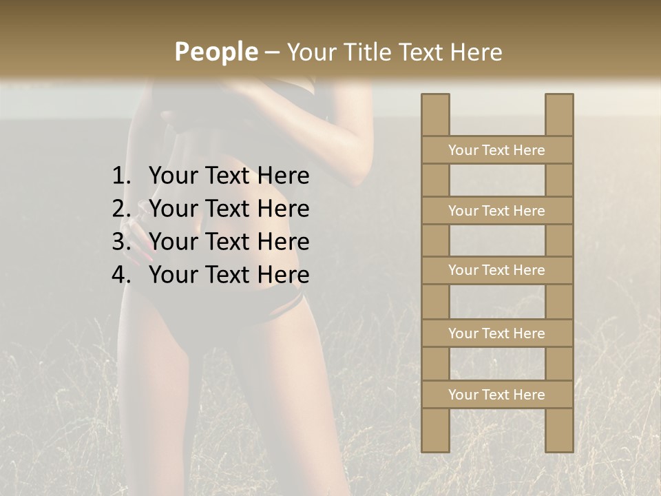 Front Babe Bludgeon PowerPoint Template