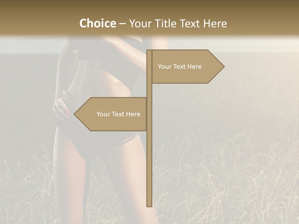 Front Babe Bludgeon PowerPoint Template