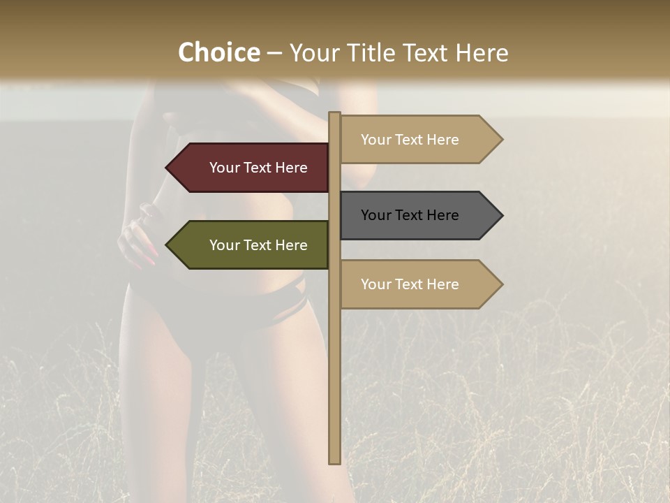 Front Babe Bludgeon PowerPoint Template