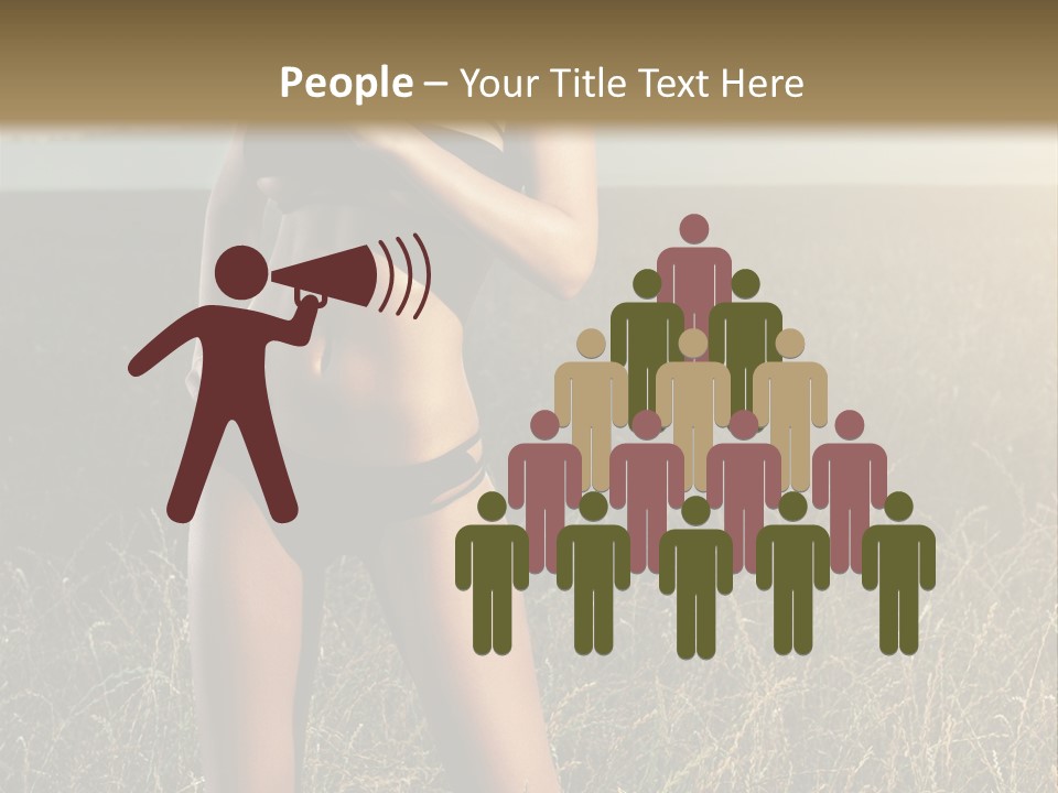 Front Babe Bludgeon PowerPoint Template