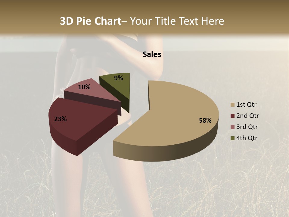 Front Babe Bludgeon PowerPoint Template