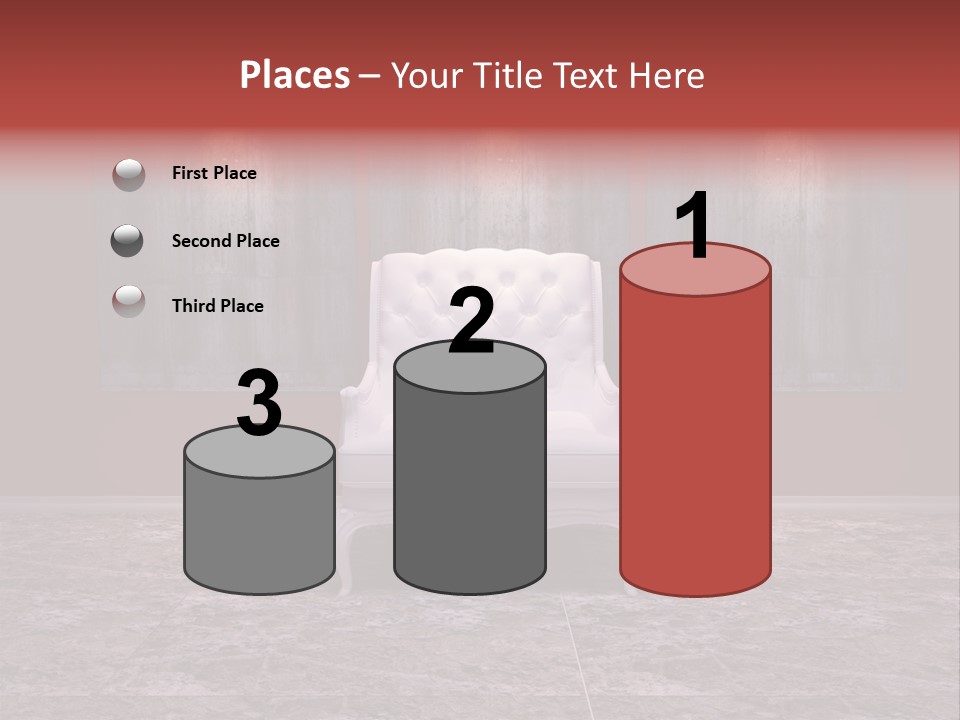 Bedroom Sofa Chairs PowerPoint Template