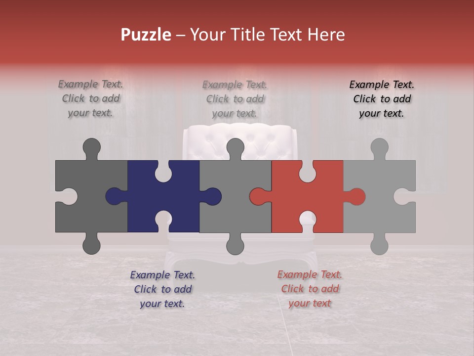 Bedroom Sofa Chairs PowerPoint Template